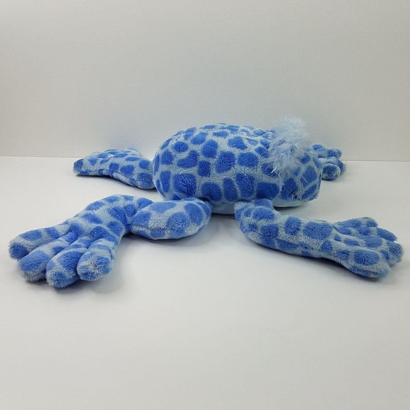 Animal Alley Frog Plush Blue Spotted Toad 12" Toys R Us Stuffed Toy - Picture 5 of 9